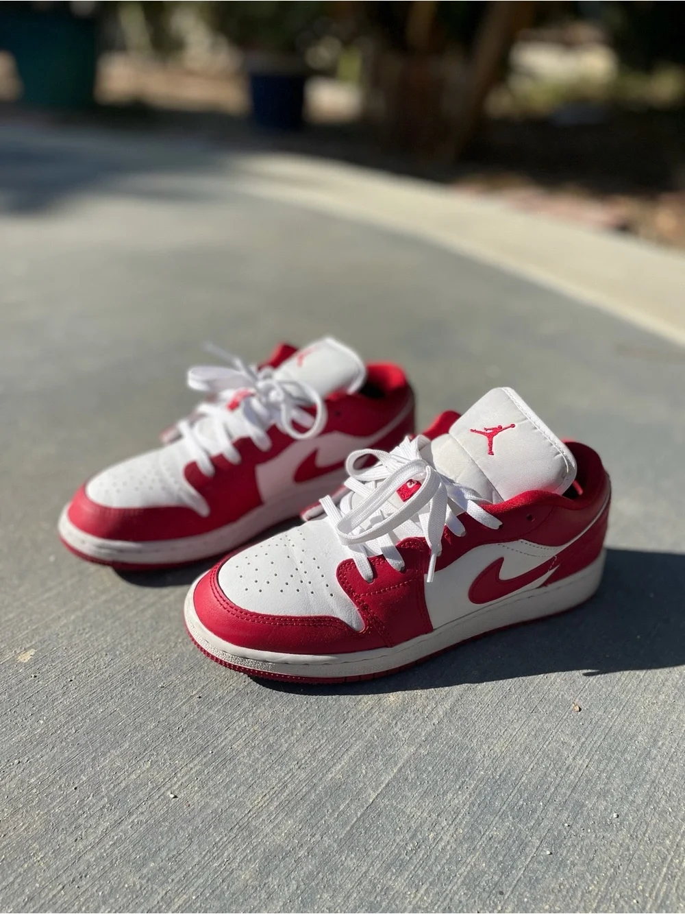 Gym red air jordan 1 low GS